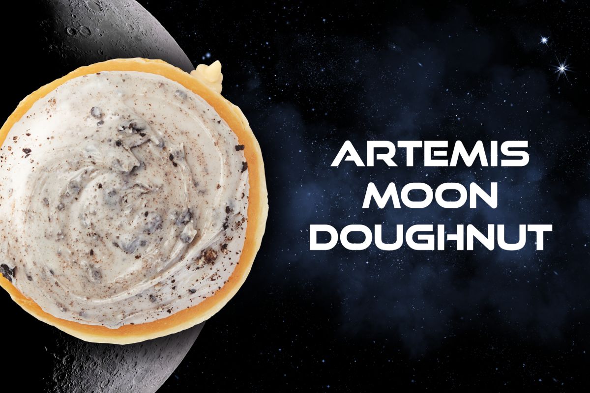 "Artemis Moon Doughnut" de Krispy Kreme solo estará disponible el lunes 29 de agosto.