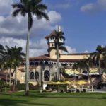 Entrada posterior de Mar-a-Lago, la residencia de Trump en Palm Beach, Florida.