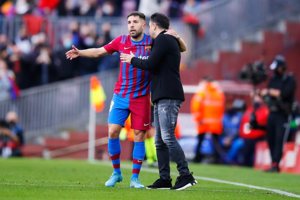 Xavi Hernández conoce muy bien a Jordi Alba, en primera instancia como compañeros y ahora como entrenado y jugador.