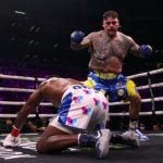 Andy Ruiz durante el combate ante Luis "King Kong" Ortiz.