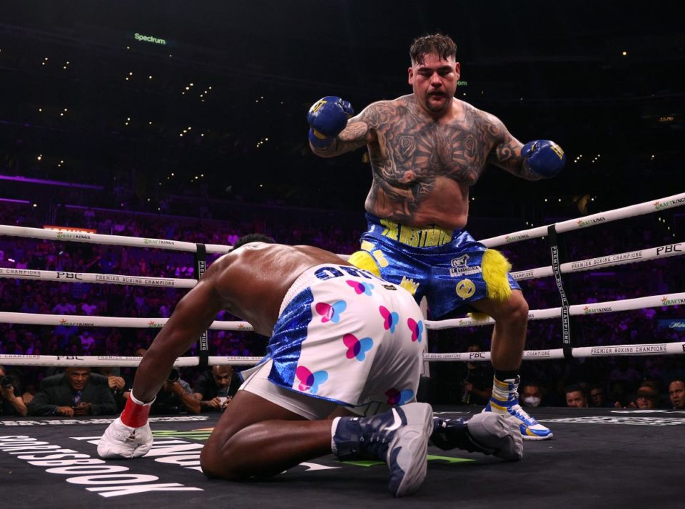 Andy Ruiz durante el combate ante Luis "King Kong" Ortiz.