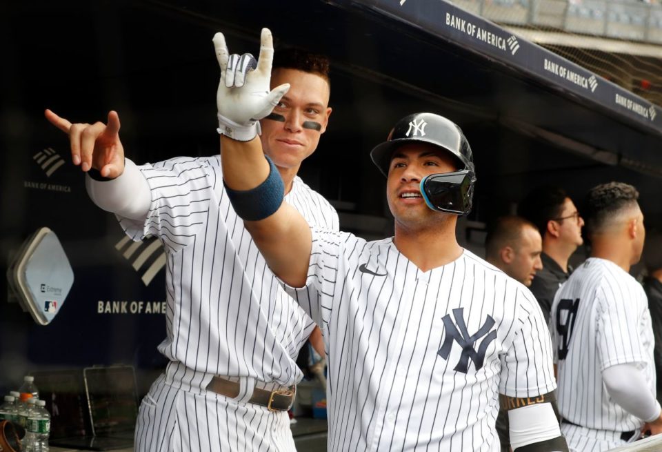 Gleyber Torres (L) y Aaron Judge (R) han sido piezas claves en muchas de las 86 victorias que tiene New York Yankees esta temporada.