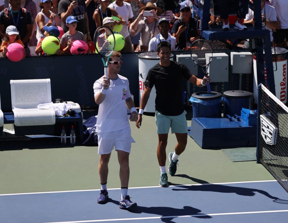 Extrema felicidad la de Escobar y Behar tras lograr su pase a la tercera ronda del US Open.