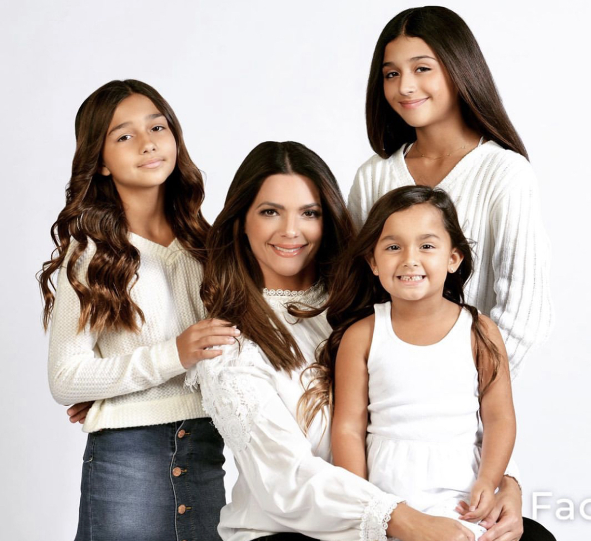 Bárbara Bermudo con sus hijas