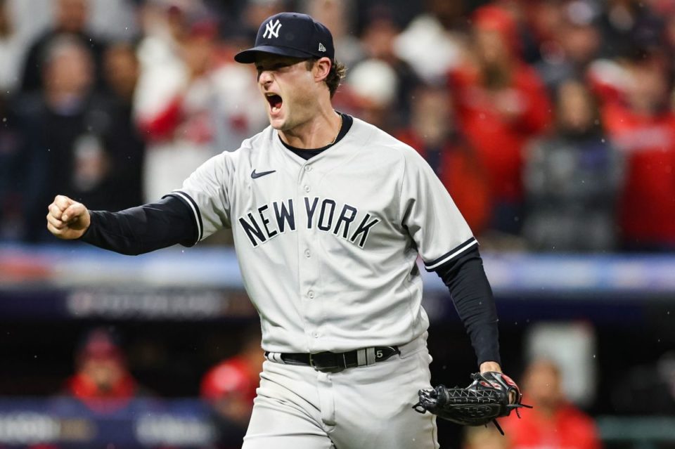 Gerrit Cole lanzó 7 innings para guiar la victoria de los Yankees.