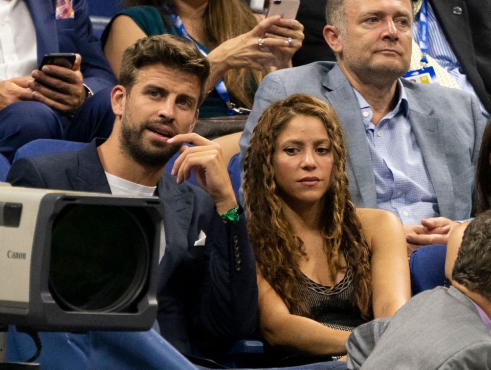 La colombiana Shakira junto a Gerard Piqué.