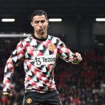 Cristiano Ronaldo practica antes del encuentro que enfrentó el Manchester United ante Tottenham.