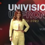 Adriana Monsalve durante un evento de Univision en New York.