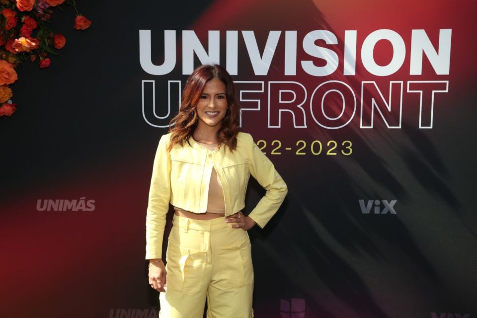 Adriana Monsalve durante un evento de Univision en New York.