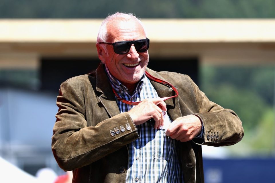 Dietrich Mateschitz, dueño de Red Bull, durante el Gran Premio de Austria de la Fórmula 1.