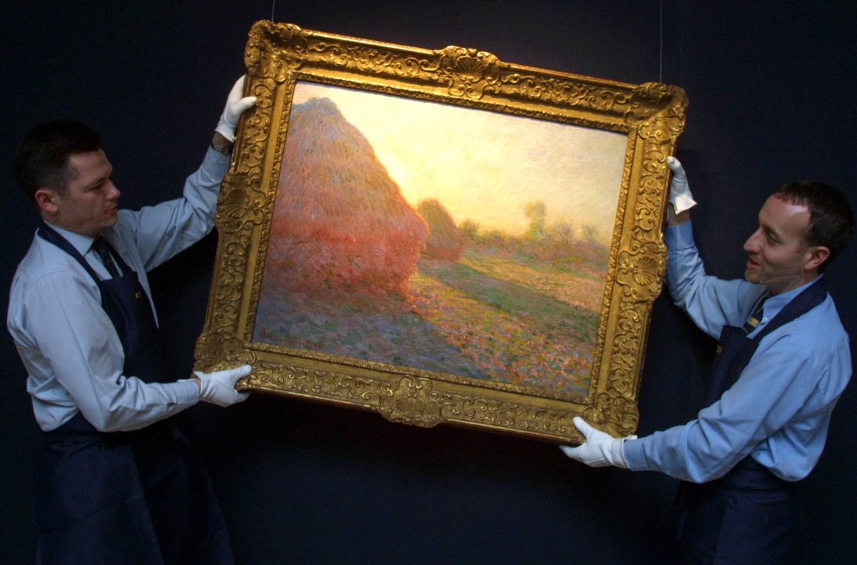 La obra "Los Almiares" fue adquirida por $110.7 millones de dólares, siendo el cuadro de mayor valor de Monet.