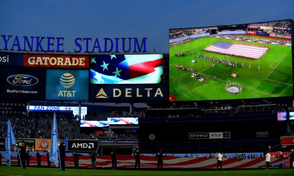 De momento el New York City FC disputa sus partidos como local en el Yankee Stadium.