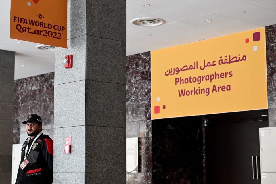 Los agentes de seguridad vigilarán de cerca la cobertura de los periodistas acreditados para Qatar 2022.