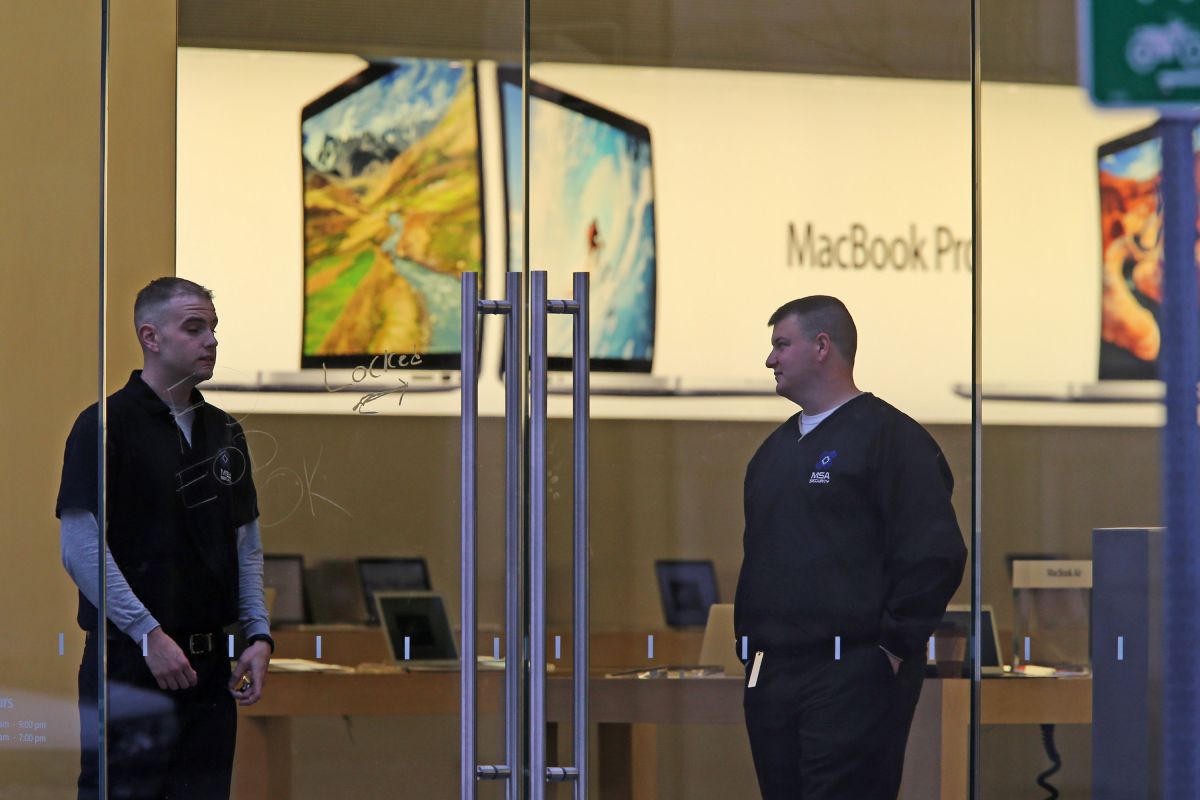 Una tienda Apple en Boston, Massachusetts.  