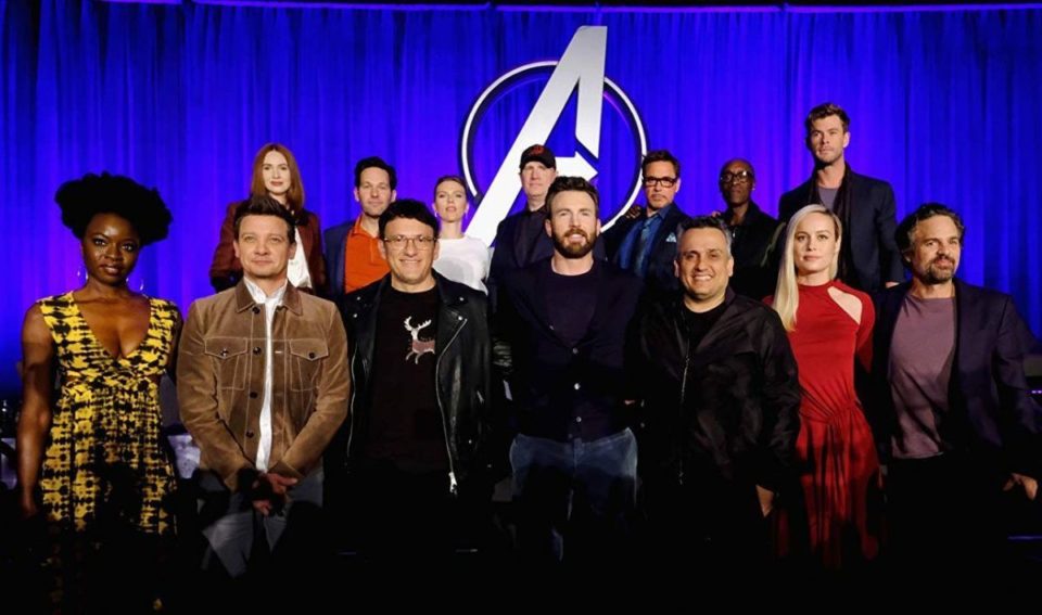 Los actores, director y productor de 'Avengers: Endgame'.