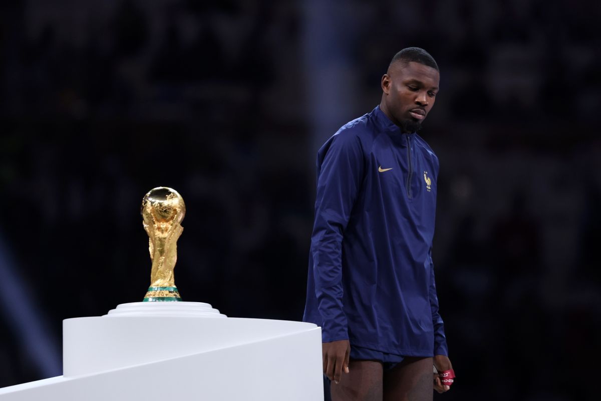 Marcus Thuram pasa a un lado de la Copa del Mundo tras caer derrotado con su selección ante Argentina en la final del Mundial Qatar 2022.