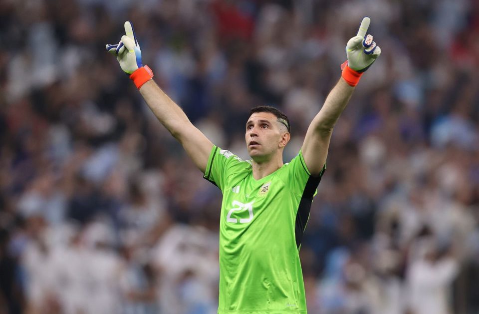 Emiliano 'Dibu' Martínez, portero de la selección de Argentina.