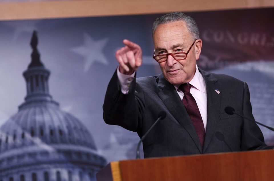 El senador Chuck Schumer, el líder de la mayoría en el Senado.