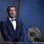 Luis Figo durante la gala del Balón de Oro en 2022.