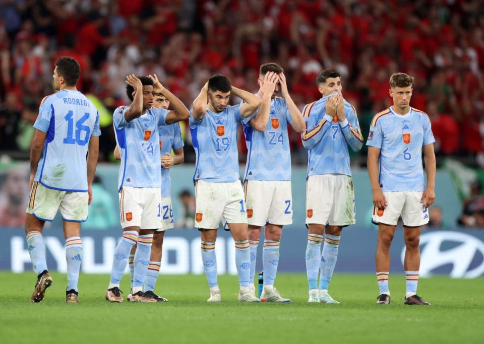 España no pudo marcar un solo gol ante Marruecos en 120 minutos y tuvo apenas un remate a puerta