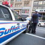 Patrulla policial del condado Suffolk, NY.