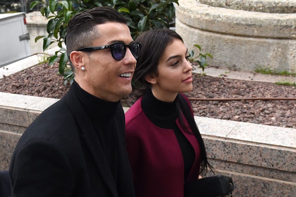 Cristiano Ronaldo junto a su pareja, Georgina Rodríguez.