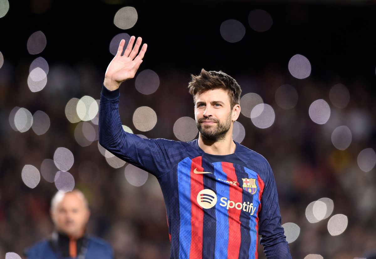 Gerard Piqué durante el partido de despedida del FC Barcelona.