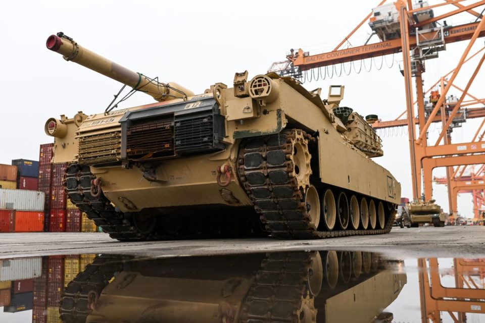 Tanques Abrams que Estados Unidos enviará a Ucrania.