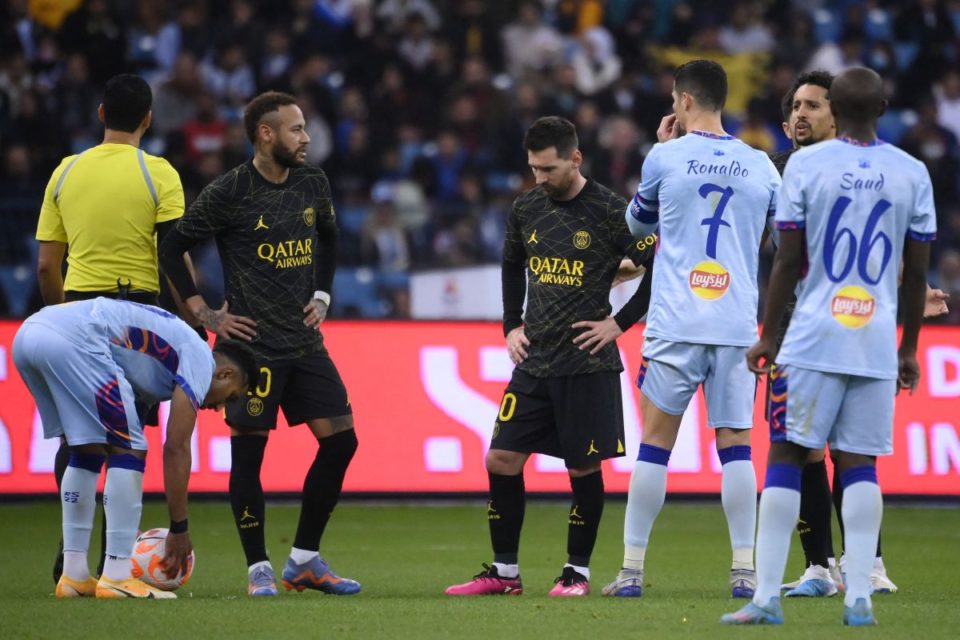 El PSG consiguió la victoria 5-4 contra el Riyadh XI en lo que pudo ser el último juego entre Messi y Cristiano.