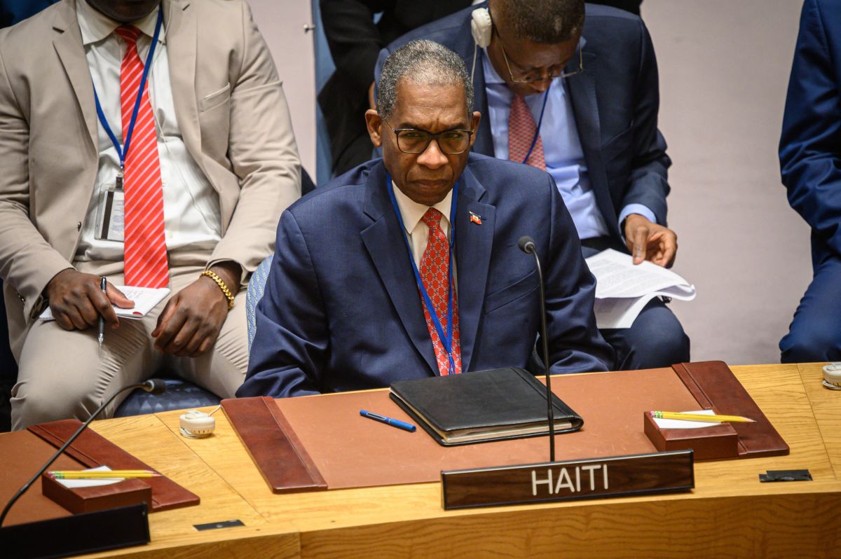 El embajador de Haití ante la ONU, Antonio Rodrigue.