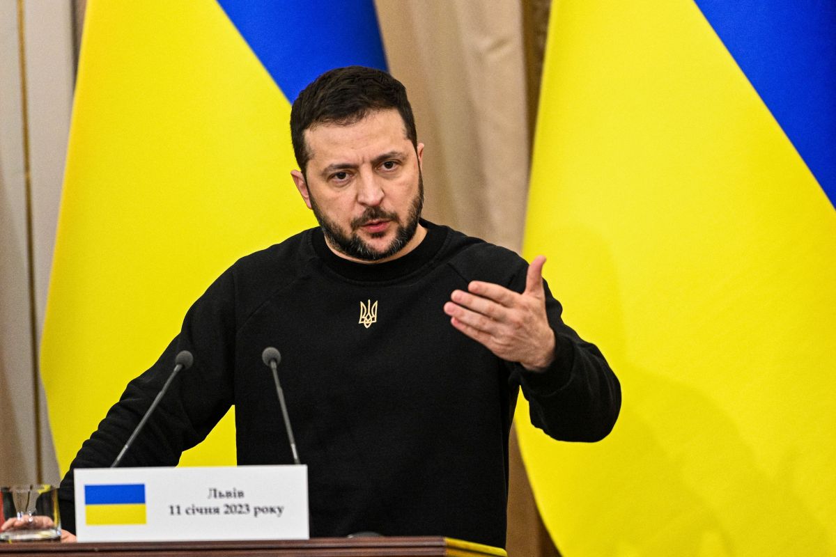 Volodimir Zelensky, presidente de Ucrania.