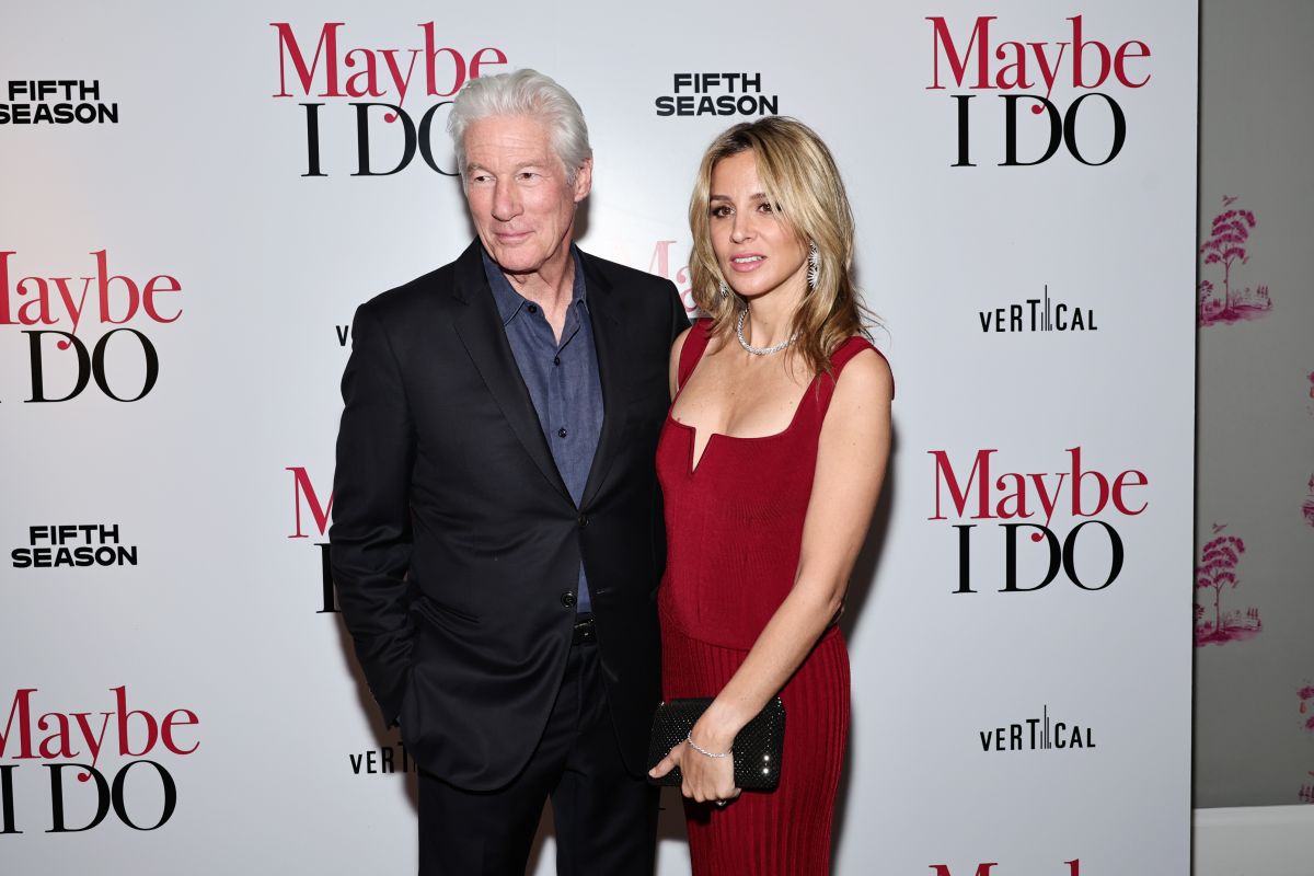 Richard Gere y su esposa Alejandra Silva. Foto: Getty Images.