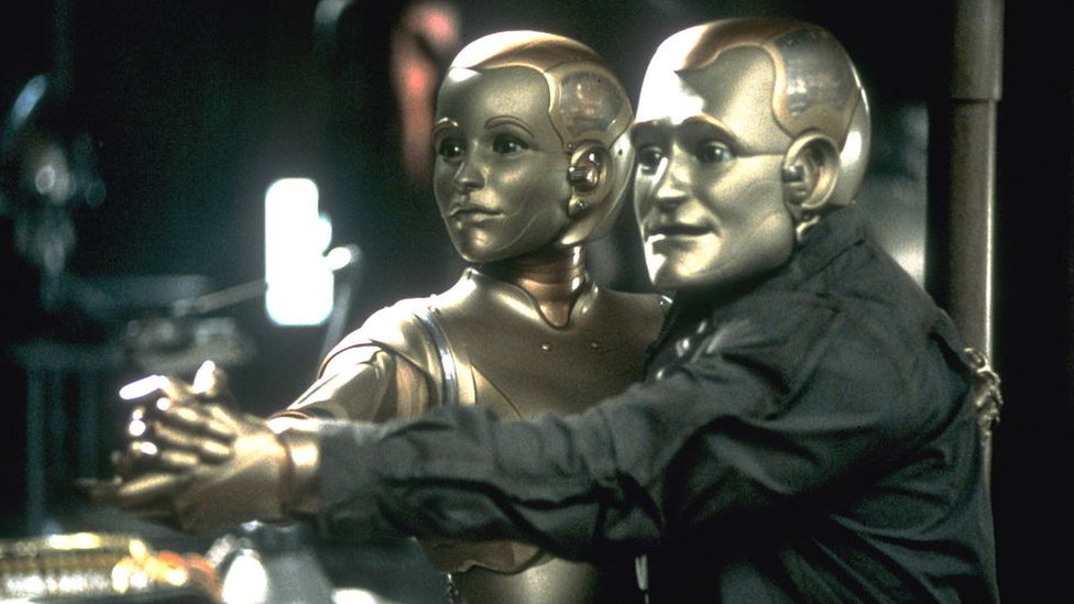 Una toma de la película el Hombre Bicentenario que protagonizó el fallecido Robin Williams y donde interpretaba a un robot que quería tener sentimientos humanos.