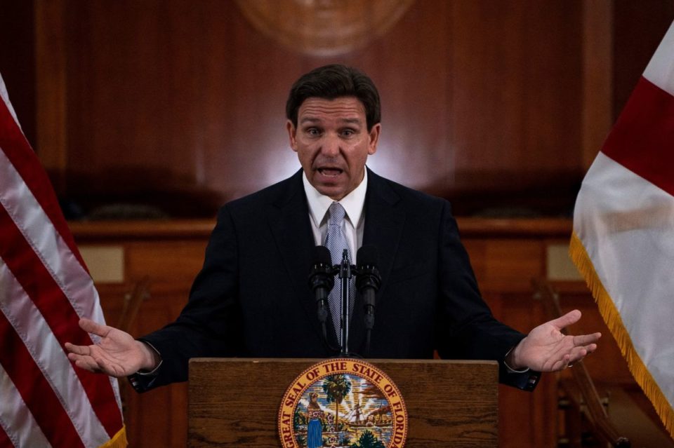 El gobernador de Florida, el republicano Ron DeSantis.