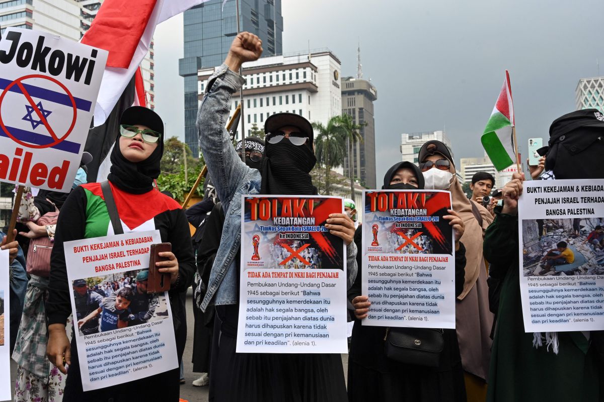 Indonesios solicitaron la exclusión de Israel por su política contra Palestina.