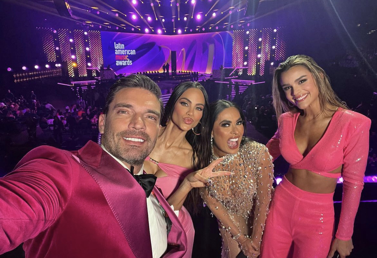 Julián Gil, Natti Natasha, Galilea Montijo y Clarissa Molina presentadores de los Latin AMAs 2023