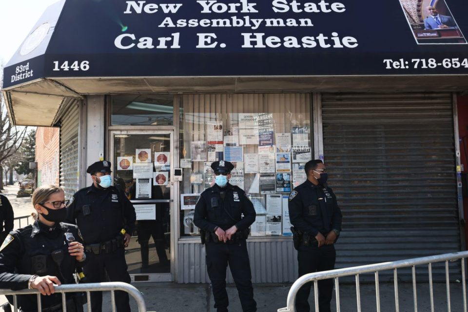 La oficina del presidente de la Asamblea Estatal de Nueva York, Carl Heastie, en El Bronx.