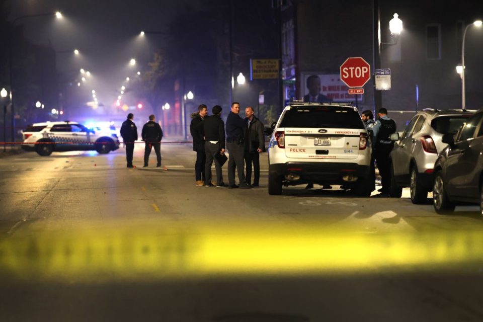 Una escena criminal en Chicago, Illinois.