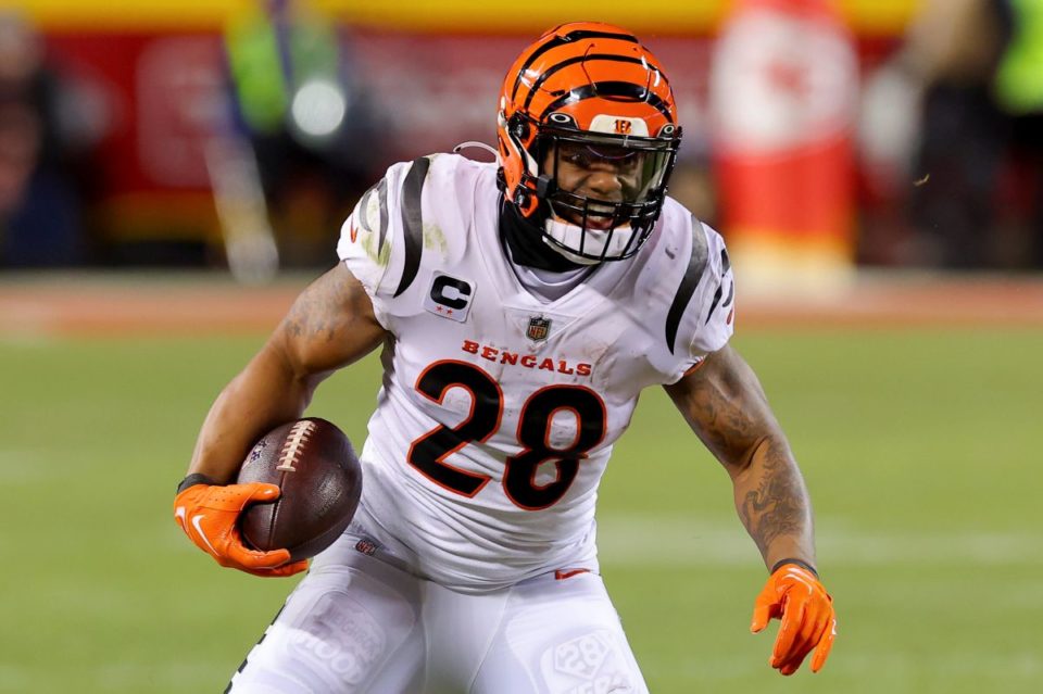 Joe Mixon, jugador de los Cincinnati Bengals.