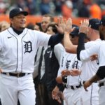 El beisbolista venezolano disputó su último primer partido en el Comerica Park de Detroit.