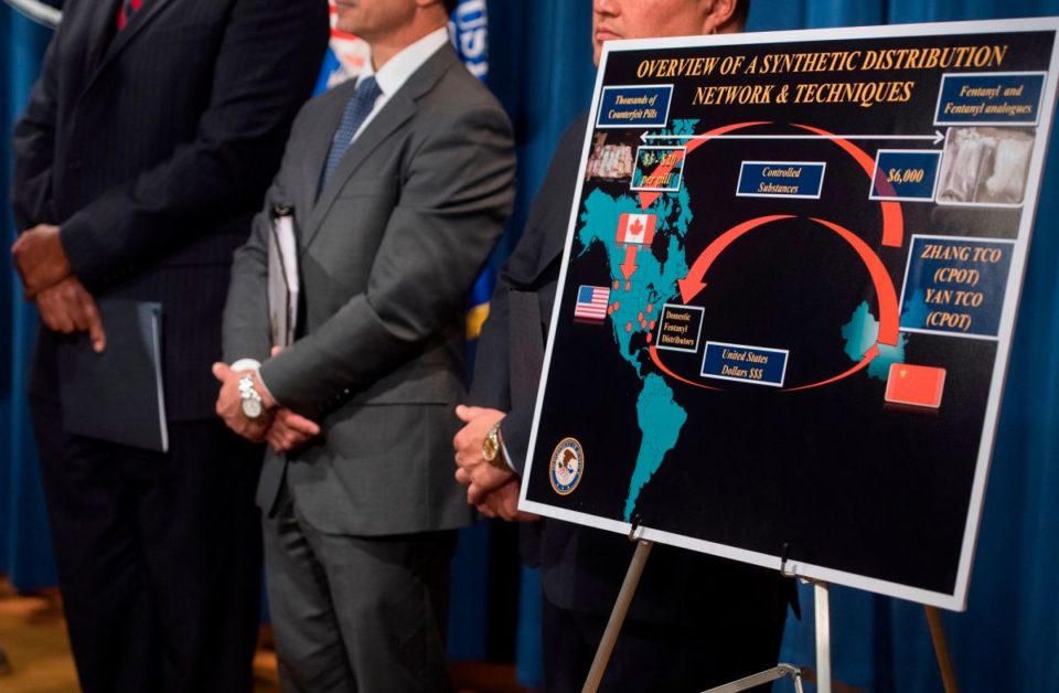 El tráfico de fentanilo aumentó considerablemente entre 2017 y 2020.