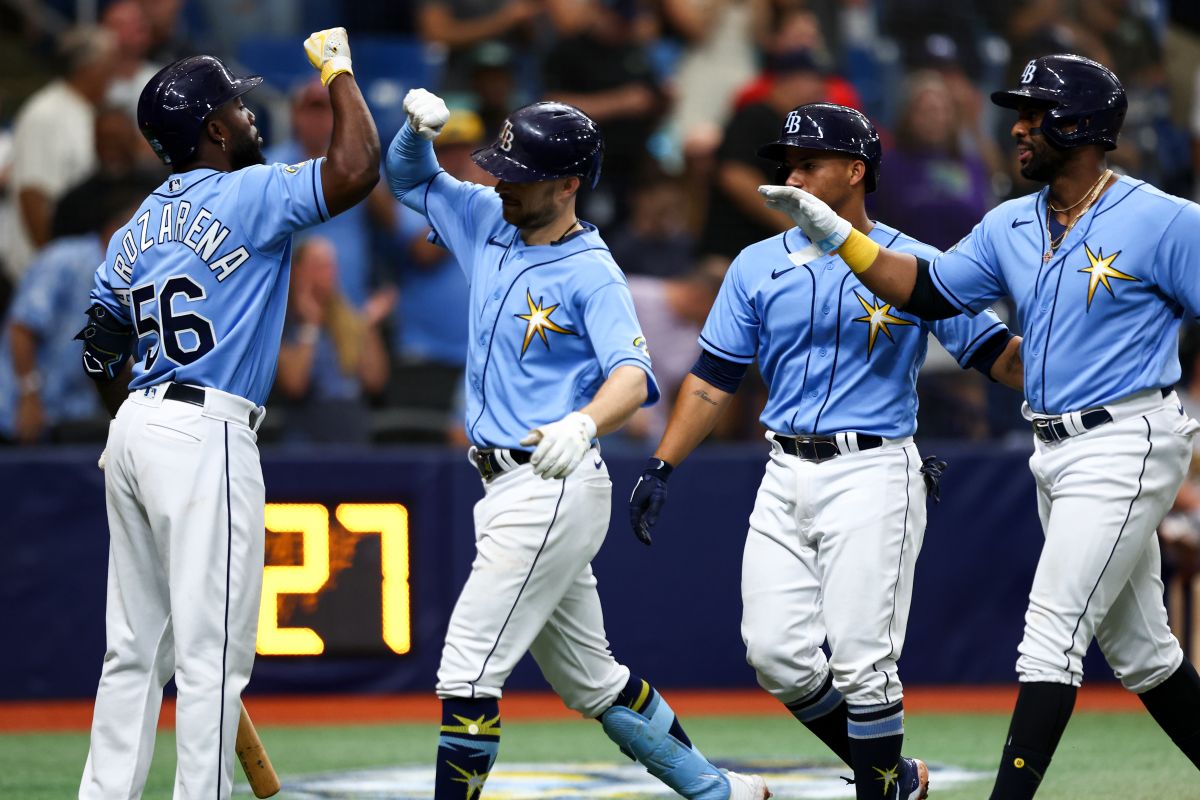 Los Tampa Bay Rays han ganado una decena de juegos consecutivos. 