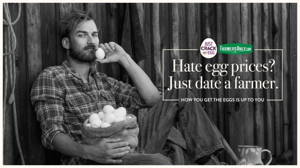 Kraft Heinz, el fabricante del desayuno Just Crack an Egg, se asoció con el sitio web de citas Farmers Only.