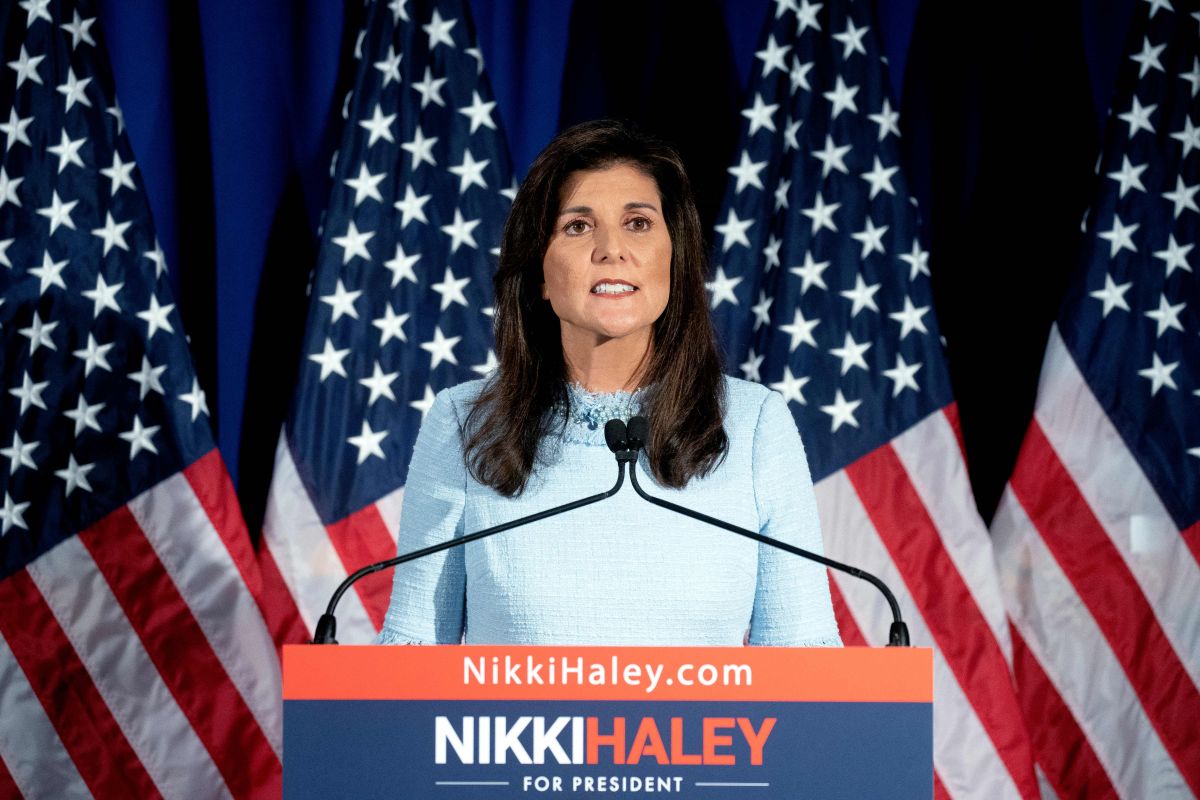 Haley se convirtió en la primera republicana en dar un paso al frente para disputar la candidatura presidencial del partido a Trump.