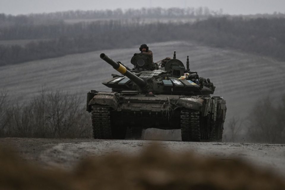 Tanque del Ejército de Ucrania proporcionado por la OTAN.