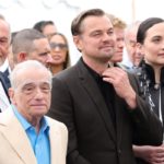 Martin Scorsese, Leonardo DiCaprio y Lily Gladstone en el Festival de cine de Cannes 2023.